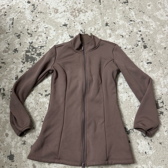 7 Diamonds Julien Longline Full-Zip Jacket Size Small in Mink - Picture 2 of 5